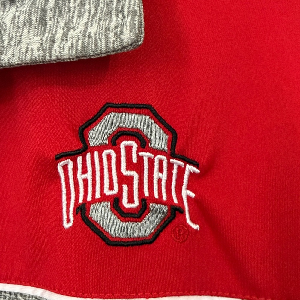 OHIO STATE BUCKEYES Polo Shirt Mens Large Short Sleeve Colosseum Adult - Picture 4 of 9